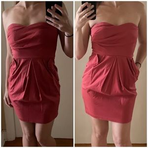 Sleeveless Mauve / Blush Dress with Pockets